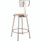 NPS 6200 Series Heavy Duty Steel Stool With Backrest, Supports Up To 500 Lb, 24" Seat Height, Brown Seat, Gray Back/base