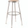 NPS 6202 Series Height Adjustable Heavy Duty Steel Stool, Backless, Supports 500 Lb, 25" To 33" Seat Height, Brown Seat/gray Base