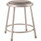 NPS 6400 Series Fixed Height Heavy Duty Vinyl Padded Steel Stool, Backless, Supports 500 Lb, 18" Seat Height, Gray Seat/base