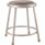 NPS 6400 Series Fixed Height Heavy Duty Vinyl Padded Steel Stool, Backless, Supports 500 Lb, 18" Seat Height, Gray Seat/base