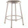 NPS 6400 Series Fixed Height Heavy Duty Vinyl Padded Steel Stool, Backless, Supports 500 Lb, 24" Seat Height, Gray Seat/base