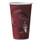 Solo Paper Hot Drink Cups In Bistro Design, 16 Oz, Maroon, 50/pack