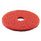 Boardwalk Buffing Floor Pads, 16" Diameter, Red, 5/Carton