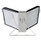 Durable® InstaView Expandable Desktop Reference System, 10 Panels, Assorted Borders