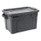 Rubbermaid® Brute Tote With Lid, 14 Gal,27.5" x 16.75" x 10.75", Gray, 1 Each/Carton