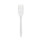 Fieldware Cutlery, Fork, Mediumweight, White, 1,000/carton