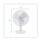 Alera 12" 3-speed Oscillating Desk Fan, Plastic, White
