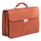 Milestone Briefcase, Fits Devices Up To 15.6", Leather, 5 X 5 X 12, Cognac