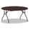 Round Wood Folding Table, 59 Dia X 29.13h, Mahogany