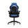 Vortex Bonded Leather Gaming Chair, Supports Up To 301 Lbs, 17.9" To 21.6" Seat Height, Blue/black, Black Base