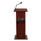 Oklahoma Sound Power Plus Lectern, 22 X 17 X 46, Mahogany