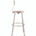 NPS 6200 Series Heavy Duty Steel Stool With Backrest, Supports Up To 500 Lb, 30" Seat Height, Brown Seat, Gray Back/base