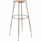 NPS 6204 Series Height Adjustable Heavy Duty Steel Stool, Backless, Supports 500 Lb, 31" To 39" Seat Height, Brown Seat/gray Base