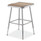 NPS 6300 Series Height Adjustable Hd Square Seat Stool, Backless, Supports Up To 500 Lb, 18" To 26" Seat Height, Brown/gray