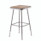 NPS 6300 Series Height Adjust Heavy Duty Square Seat Steel Stool, Backless, 500lb, 23.75" To 31.75" Height, Brown Seat, Gray Base