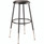 NPS 6400 Series Height Adjustable Heavy Duty Vinyl Padded Steel Stool, Supports 500 Lbs, 25" To 33" Seat Height, Black Seat/base