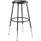 NPS 6400 Series Height Adjustable Heavy Duty Vinyl Padded Steel Stool, Supports 500 Lbs, 25" To 33" Seat Height, Black Seat/base