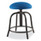 NPS 6800 Series Height Adjustable Fabric Padded Seat Stool, Support 300 Lb, 18" To 25" Seat Height, Cobalt Blue Seat/black Base