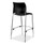 NPS Cafetorium Bar Height Stool, Padded Seat/back, Supports Up To 500 Lb, 31" Seat Height, Black Seat, Black Back,chrome Base