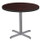 NPS Cafe Table, 36" Diameter X 30h, Round Top/x-base, Mahogany Top, Gray Base