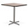 NPS Cafe Table, 36w X 36d X 36h, Square Top/x-base, Gray Nebula Top, Gray Base