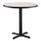 NPS Cafe Table, 36" Diameter X 30h, Round Top/x-base, Gray Nebula, Black Base