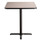 NPS Cafe Table, 36w X 36d X 42h, Square Top/x-base, Gray Nebula Top, Black Base