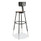 NPS 6200 Series 32"-39" Height Adjustable Heavy Duty Stool With Backrest, Supports Up To 500 Lb, Brown Seat, Black Base