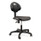 NPS 6700 Series Polyurethane Adj Height Task Chair, Supports 300 Lb, 16" To 21" Seat Height, Black Seat, Black Back, Black Base