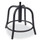 NPS 6800 Series Height Adjustable Metal Seat Swivel Stool, Supports Up To 300 Lb, 18" To 24" Seat Height, Black Seat/base