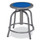 NPS 6800 Series Height Adjustable Metal Seat Stool, Supports Up To 300 Lb, 18" To 24" Seat Height, Persian Blue Seat/gray Base