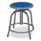 NPS 6800 Series Height Adjustable Metal Seat Stool, Supports Up To 300 Lb, 18" To 24" Seat Height, Persian Blue Seat/gray Base