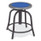 NPS 6800 Series Height Adjustable Metal Seat Stool, Supports Up To 300 Lb, 18" To 24" Seat Height, Persian Blue Seat/black Base