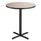 NPS Cafe Table, 36" Diameter X 42h, Round Top/x-base, Gray Nebula Top, Black Base