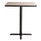 NPS Cafe Table, 36w X 36d X 30h, Square Top/x-base, Gray Nebula Top, Black Base