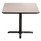 NPS Cafe Table, 36w X 36d X 30h, Square Top/x-base, Gray Nebula Top, Black Base