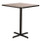 NPS Cafe Table, 36w X 36d X 30h, Square Top/x-base, Gray Nebula Top, Black Base