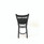 JMC Furniture Cobra Series Barstool, Supports Up To 300 Lb, 28.5" Seat Height, Black Seat, Black Back, Black Base