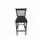 JMC Furniture Cobra Series Barstool, Supports Up To 300 Lb, 28.5" Seat Height, Black Seat, Black Back, Black Base