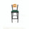 JMC Furniture Circle Series Barstool, Supports Up To 300 Lb, 28.5" Seat Height, Green Seat, Natural Back, Black Base