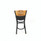 JMC Furniture Eagle Series Barstool, Supports Up To 300 Lb, 28.5" Seat Height, Black Seat, Natural Back, Black Base