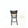 JMC Furniture Jones River Series Barstool, Supports Up To 300 Lb, 28.5" Seat Height, Cream Seat, Dark Mahogany Back, Black Base