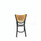 JMC Furniture Jones River Series Barstool, Supports Up To 300 Lb, 28.5" Seat Height, Taupe Seat, Natural Back, Black Base