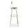 NPS 6400 Series Height Adjustable Heavy Duty Padded Stool With Backrest, Supports 300 Up To Lb, 32" To 39" Seat Height, Gray