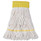 Super Loop Wet Mop Head, Cotton/synthetic Fiber, 5" Headband, Small Size, White, 12/carton