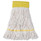 Super Loop Wet Mop Head, Cotton/synthetic Fiber, 5" Headband, Small Size, White, 12/carton