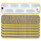Microfiber Scrubber Pad, Vertical Polyprolene Stripes, 18", Yellow, 6/carton