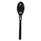 WeGo Spoon Wego Polystyrene, Spoon, Black, 1000/Carton