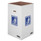 Waste And Recycling Bin, 42 Gal, White, 10/carton Waste And Recycling Bin, 42 Gal, White, 10/carton