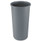 Untouchable Waste Container, Round, Plastic, 11 Gal, Gray
